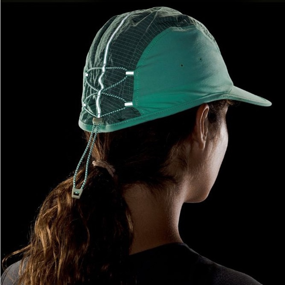 New with Tags!!! Lululemon Drawcord Hiking Cap Wild Mint Green Dewy Tiffany Blue - Picture 3 of 13